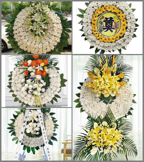 山东临沂沂南县界湖街道西芙蓉社区花圈速递